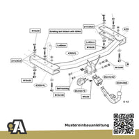 Audi A6 C6 Avant 5-Türer (Avant) 03.2005-09.2011 4F5 BRiNK Anhängerkupplung mit JAEGER Elektrosatz