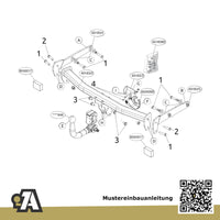 Audi A4 B9 5-Türer (Avant) 11.2015-07.2023 8W5 BRiNK Anhängerkupplung mit JAEGER Elektrosatz