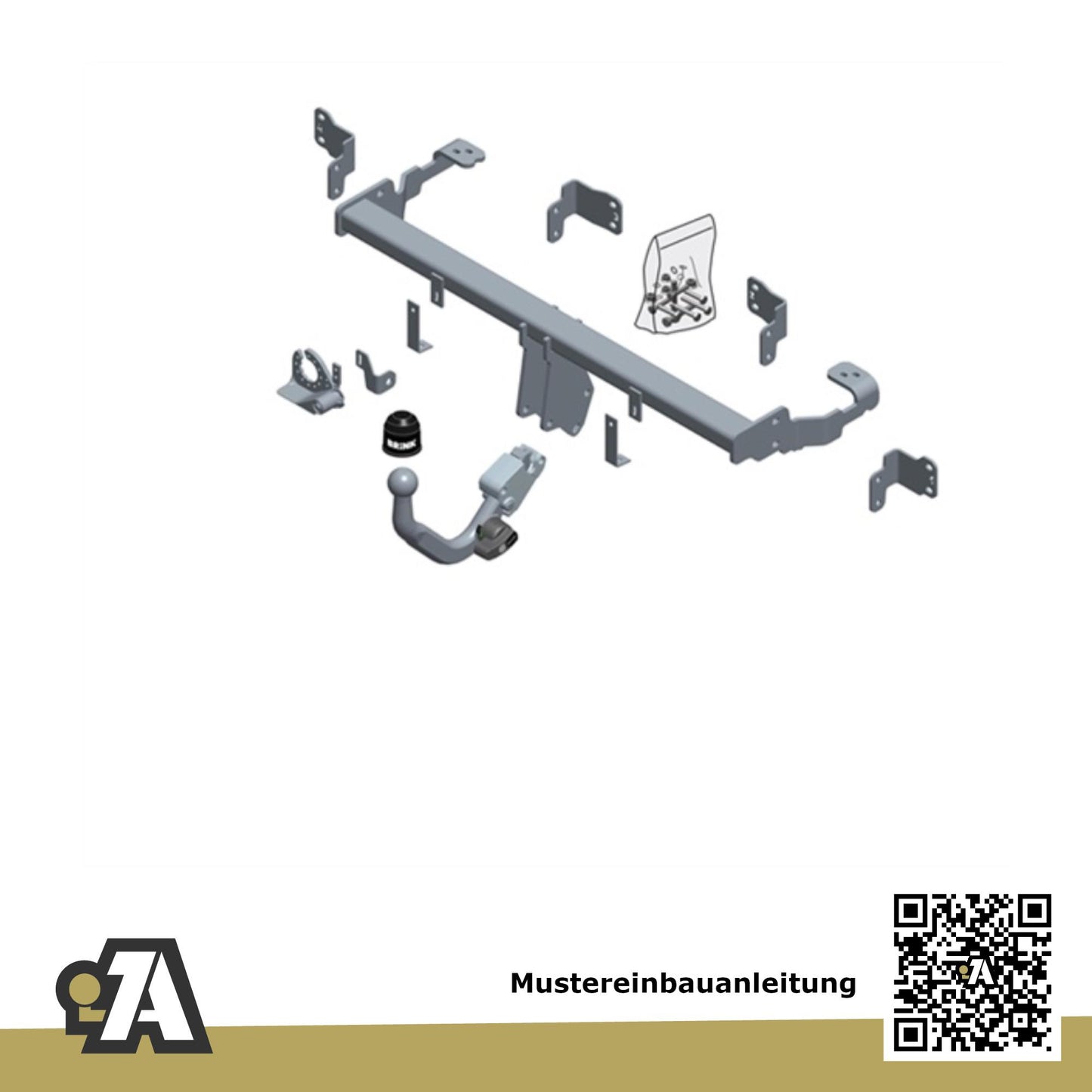 Fiat Panda (4x4) 5-Türer (Steilheck) ab 02.2012 312 / 319 - 4WD BRiNK Anhängerkupplung mit JAEGER Elektrosatz