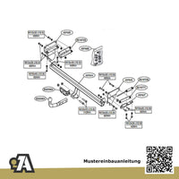 Nissan Qashqai I 5-Türer (SUV) 02.2007-02.2014 J10 / J+2 BRiNK Anhängerkupplung mit JAEGER Elektrosatz