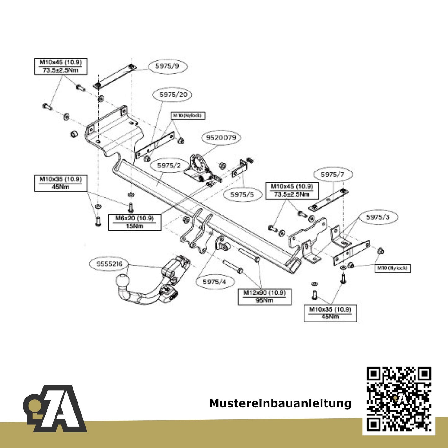 Nissan Qashqai II 5-Türer (SUV) 02.2014-11.2018 J11 BRiNK Anhängerkupplung mit JAEGER Elektrosatz
