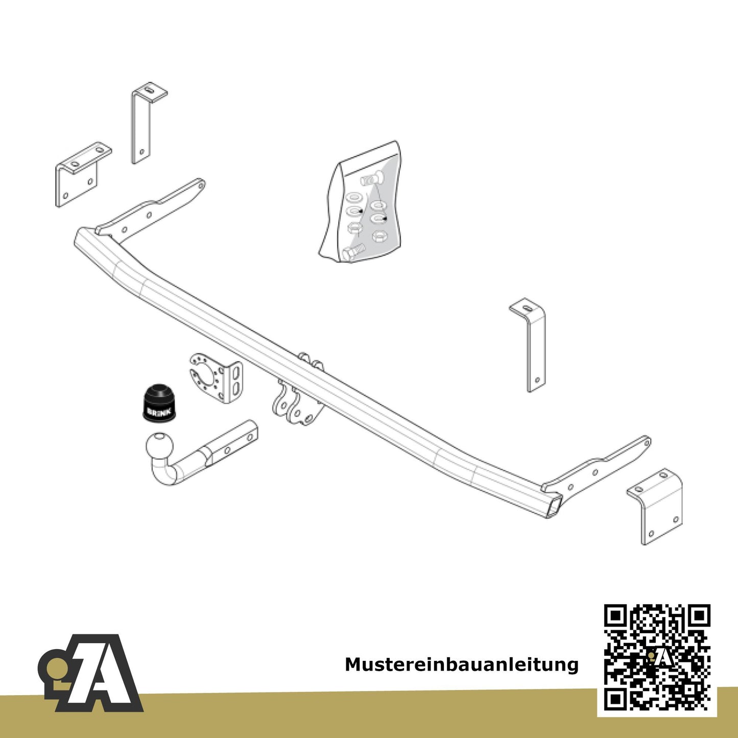 Renault Kangoo BeBop Bus / Kasten 04.2009-04.2013 KW_ BRiNK Anhängerkupplung mit JAEGER Elektrosatz
