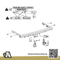 Skoda Fabia Limo & Kombi 4/5-Türer (Limo & Kombi) 01.2001-03.2007 6Y3 / 6Y5 ORIS Anhängerkupplung mit JAEGER Elektrosatz