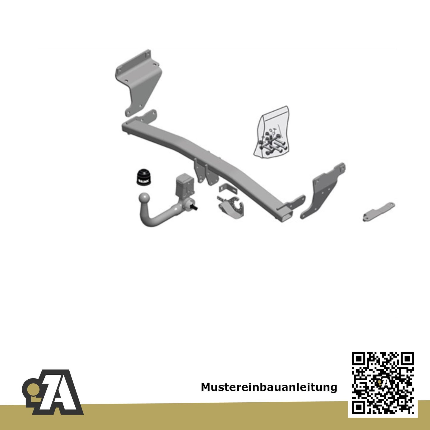 Renault Kadjar 5-Türer (SUV) 01.2019-12.2022 HA_ / HL_ BRiNK Anhängerkupplung mit JAEGER Elektrosatz