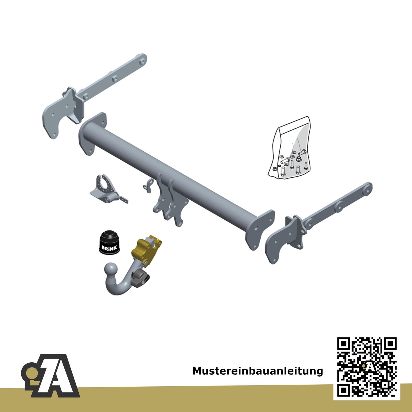 Subaru Outback 5-Türer (Kombi) 03.2015-03.2021 BS BRiNK Anhängerkupplung mit JAEGER Elektrosatz