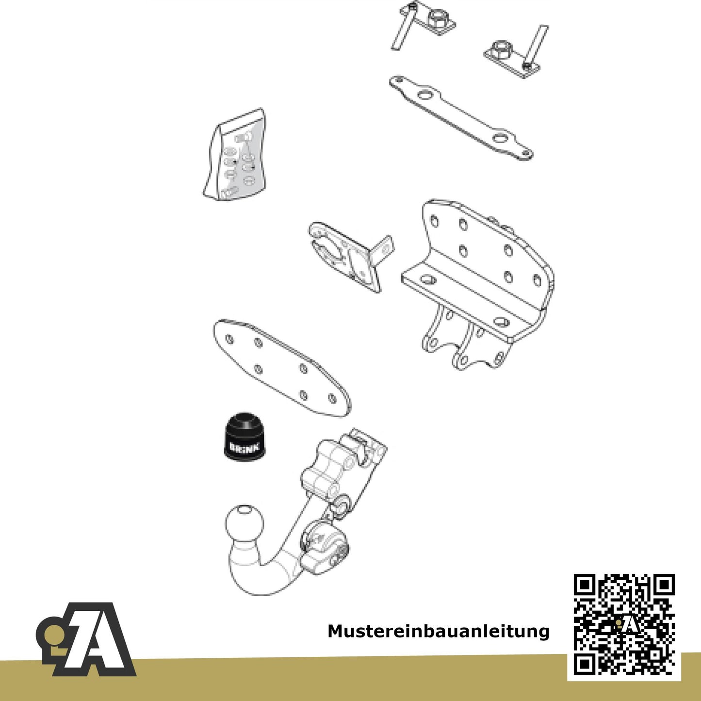 Toyota Land Cruiser V8 5-Türer (Geländewagen) 03.2008-12.2020 J20 BRiNK Anhängerkupplung mit JAEGER Elektrosatz