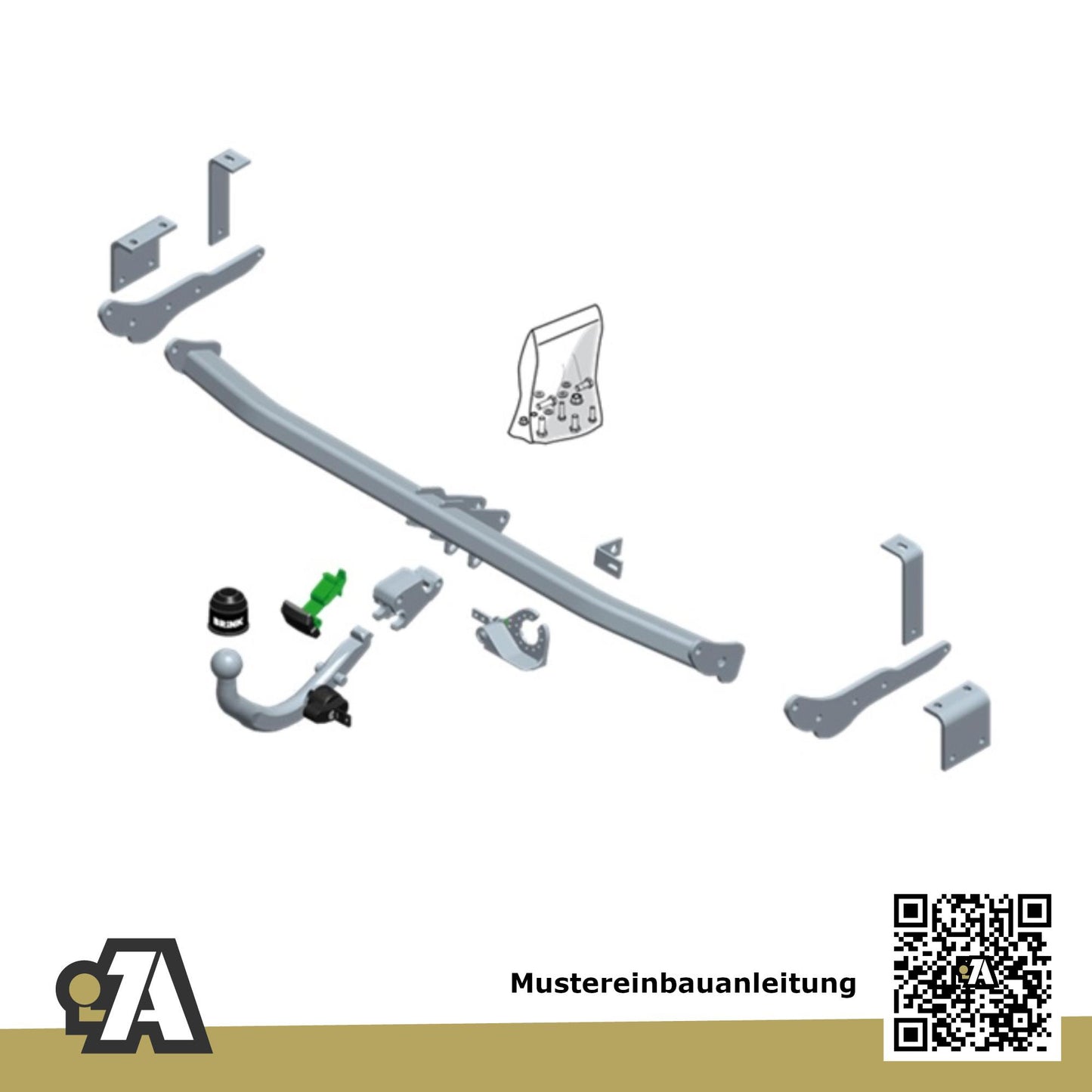 Renault Kangoo Express Bus / Kasten 05.2013-04.2021 FW_ BRiNK Anhängerkupplung mit JAEGER Elektrosatz