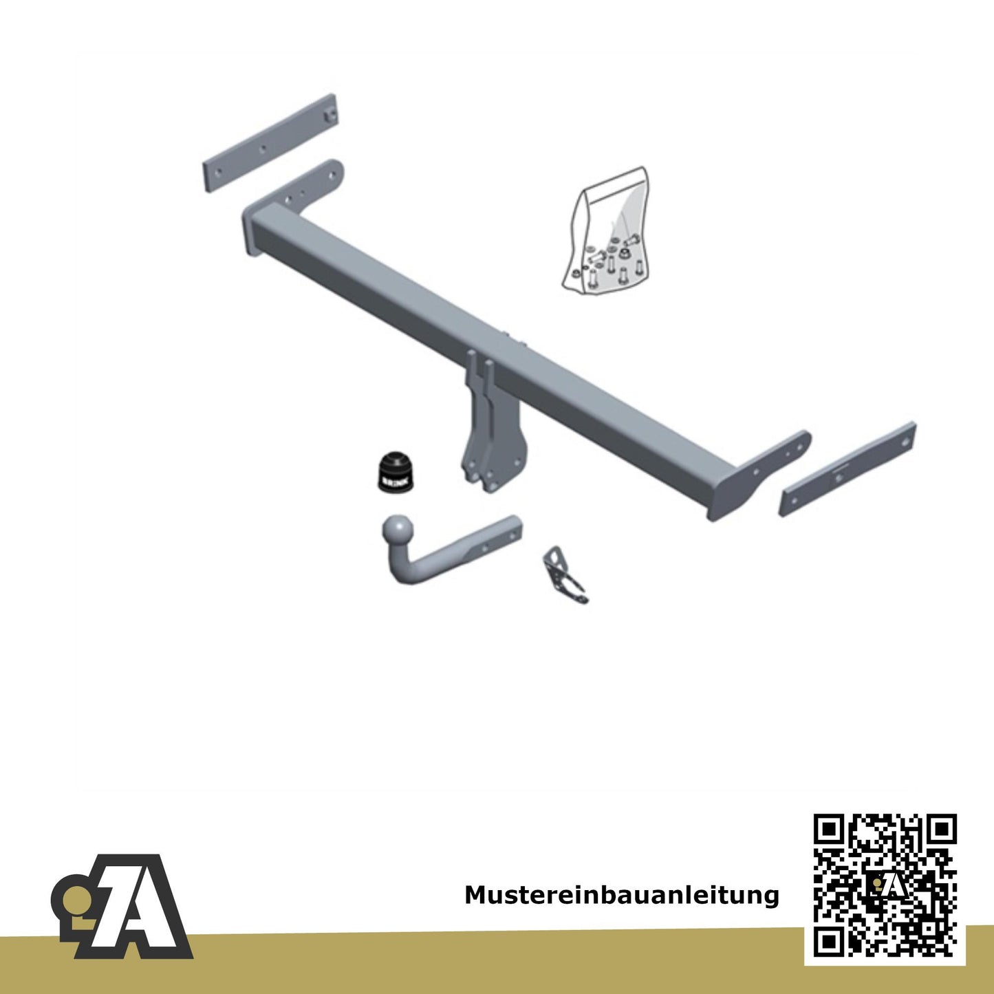 Volvo XC40 5-Türer (SUV) ab 03.2018 536 BRiNK Anhängerkupplung mit JAEGER Elektrosatz