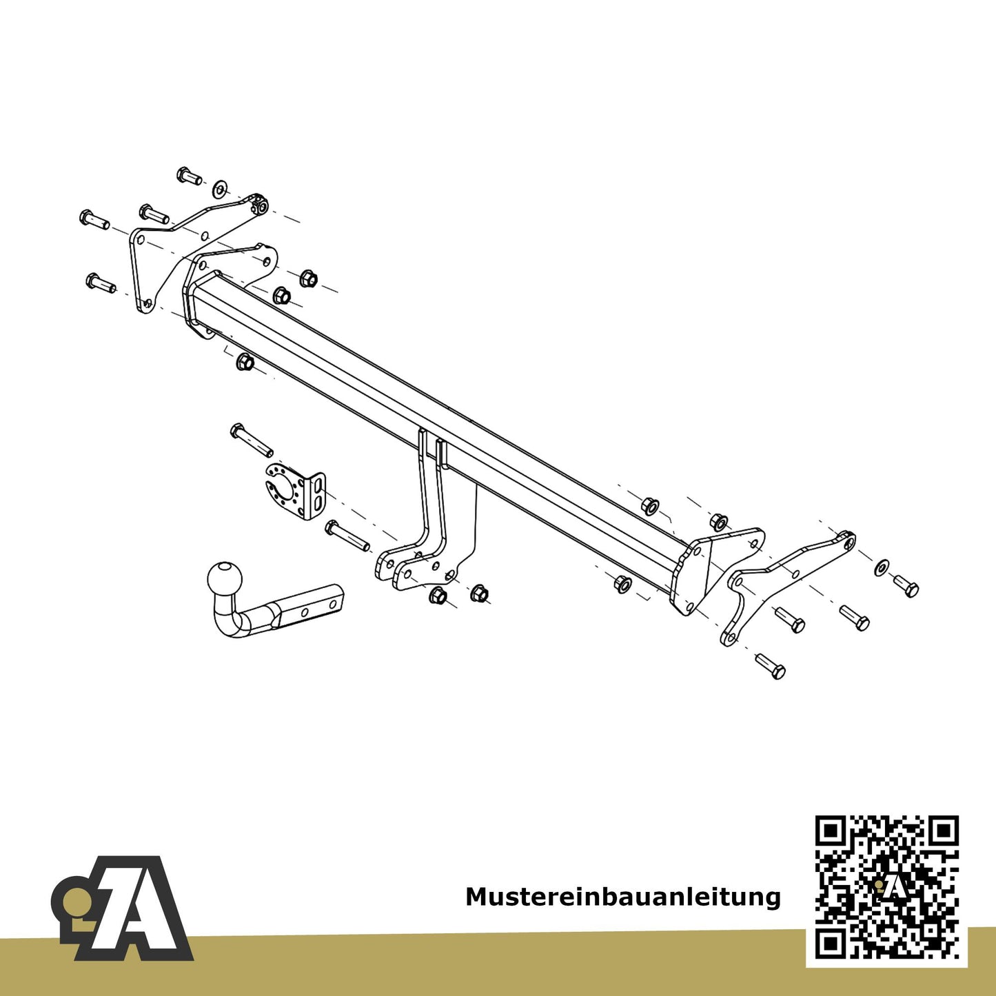 Volvo EX30 5-Türer (SUV) ab 01.2024 416 BRiNK Anhängerkupplung mit JAEGER Elektrosatz