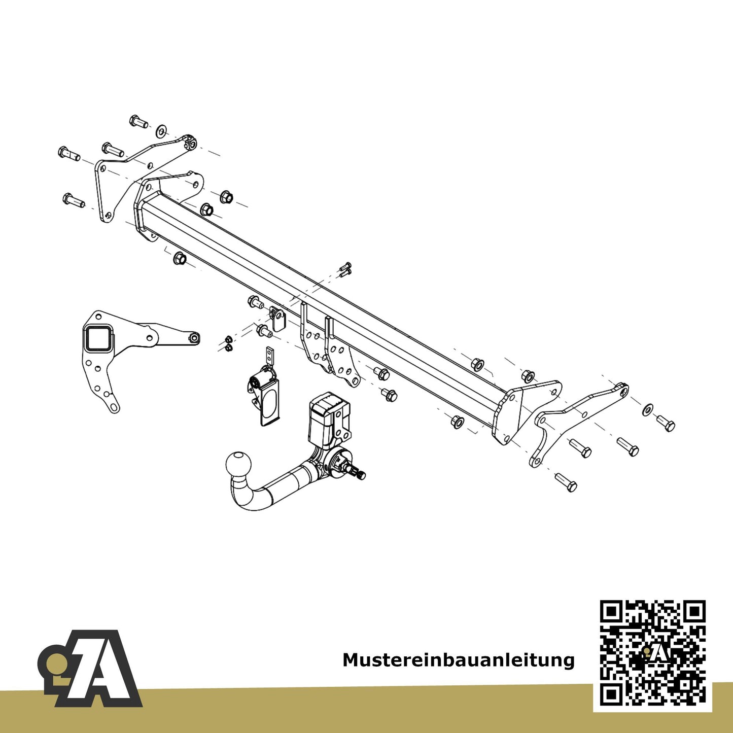 Volvo EX30 5-Türer (SUV) ab 01.2024 416 BRiNK Anhängerkupplung mit JAEGER Elektrosatz