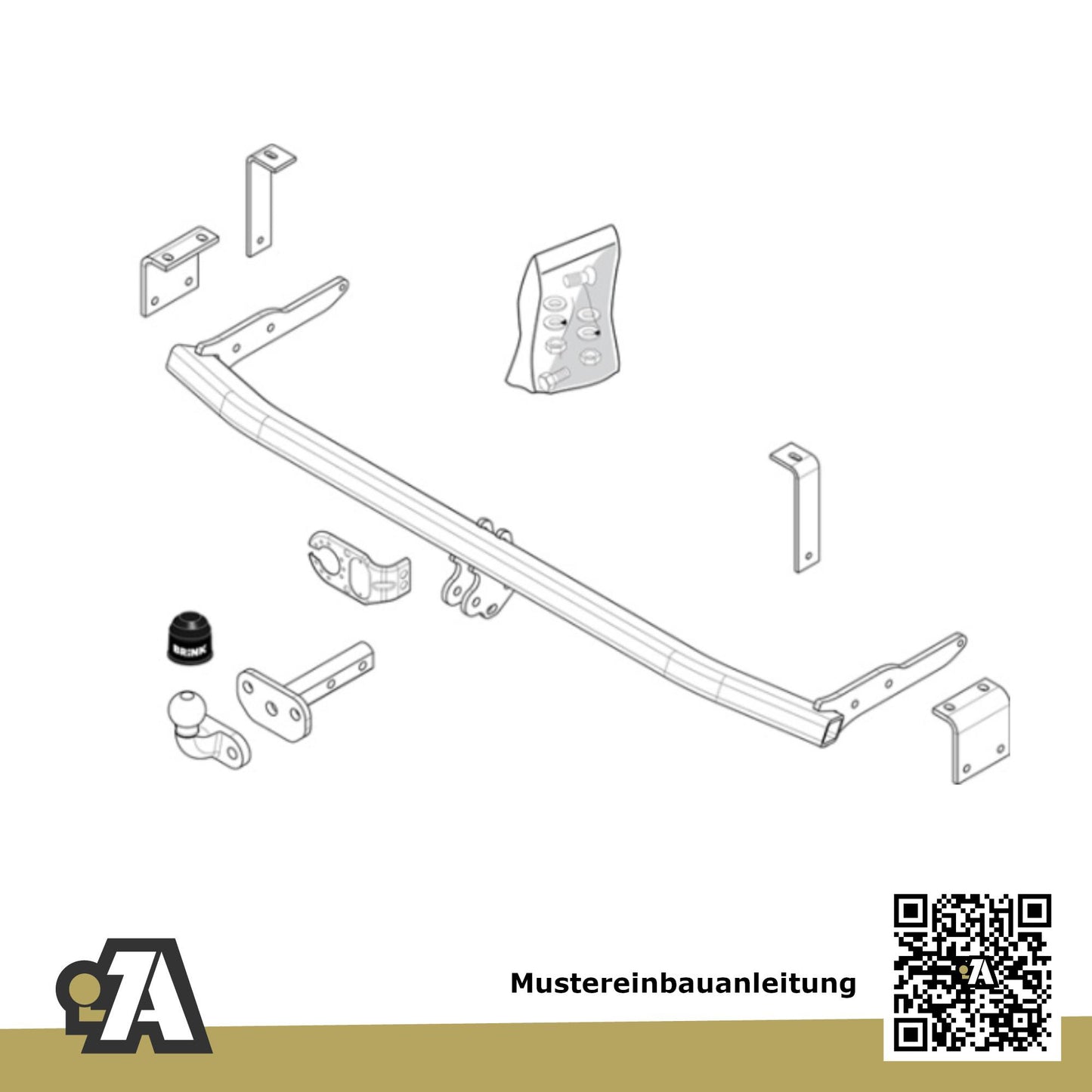 Renault Kangoo Bus / Kasten 05.2013-04.2021 KW0/1_ BRiNK Anhängerkupplung mit JAEGER Elektrosatz