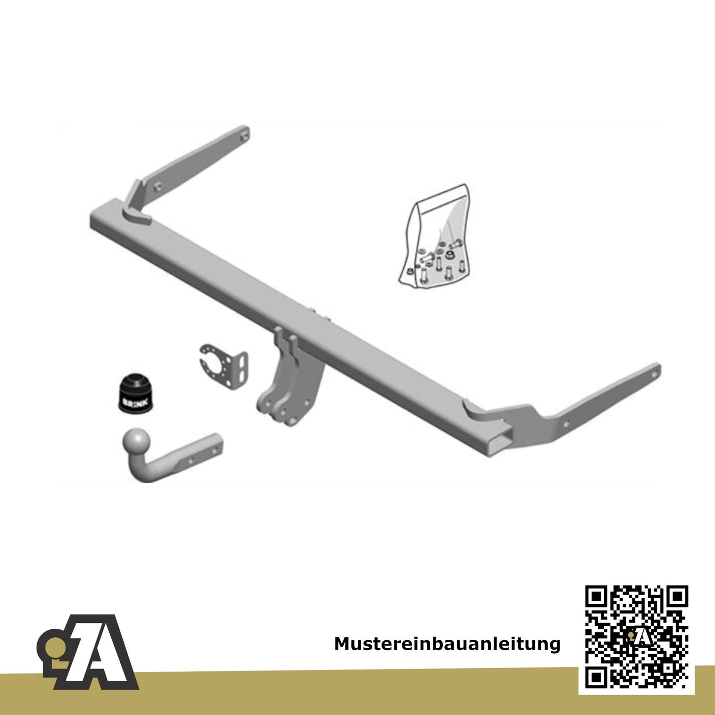 VW Passat B8 4/5-Türer (Limo & Kombi) 11.2014-11.2023 3G_ / CB_ BRiNK Anhängerkupplung mit JAEGER Elektrosatz