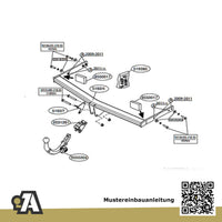 Seat Altea XL 5-Türer (Kompaktvan) 02.2009-12.2015 5P5 BRiNK Anhängerkupplung mit JAEGER Elektrosatz