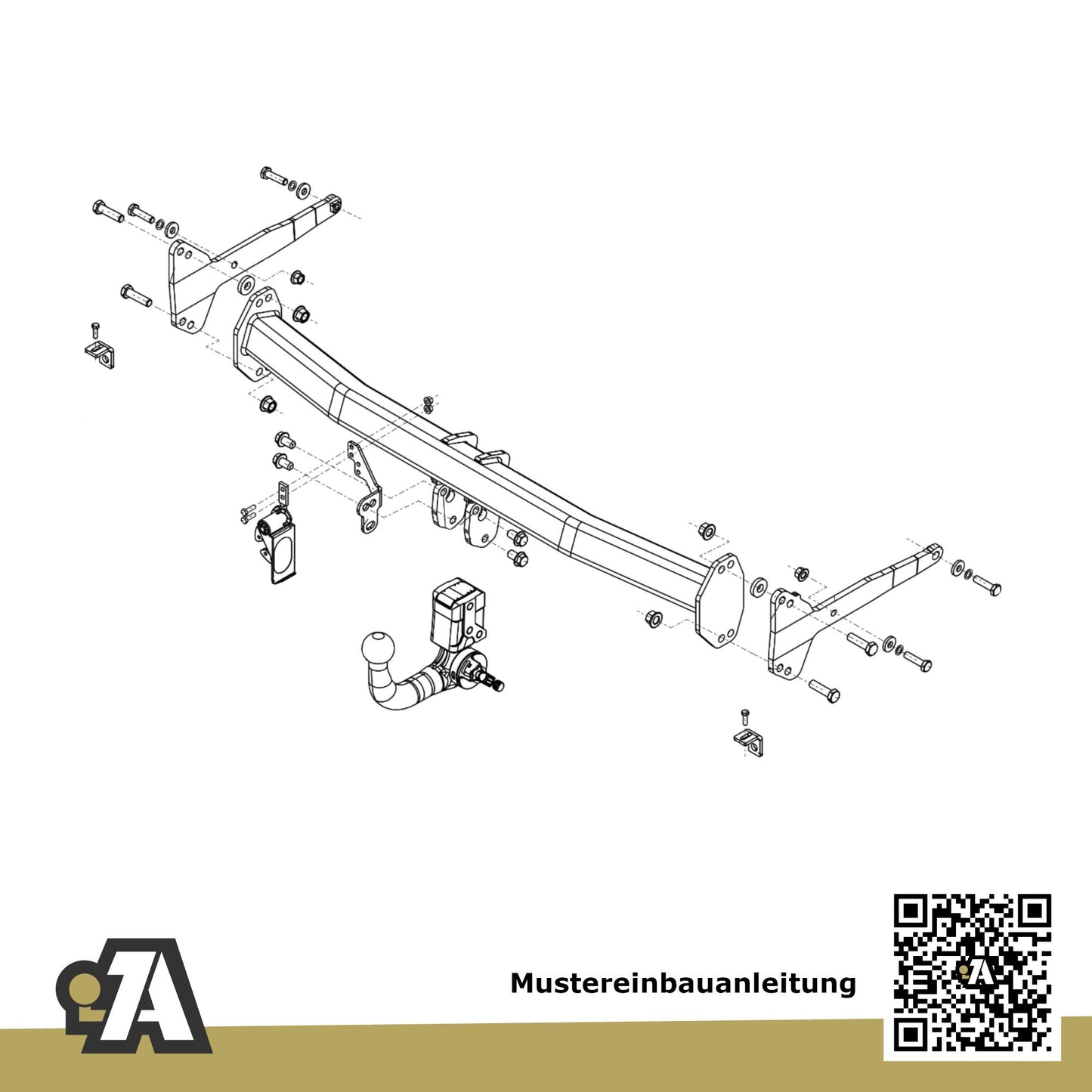 VW Passat B9 Variant 5-Türer (Kombi) ab 03.2024 CJ5 BRiNK Anhängerkupplung mit JAEGER Elektrosatz