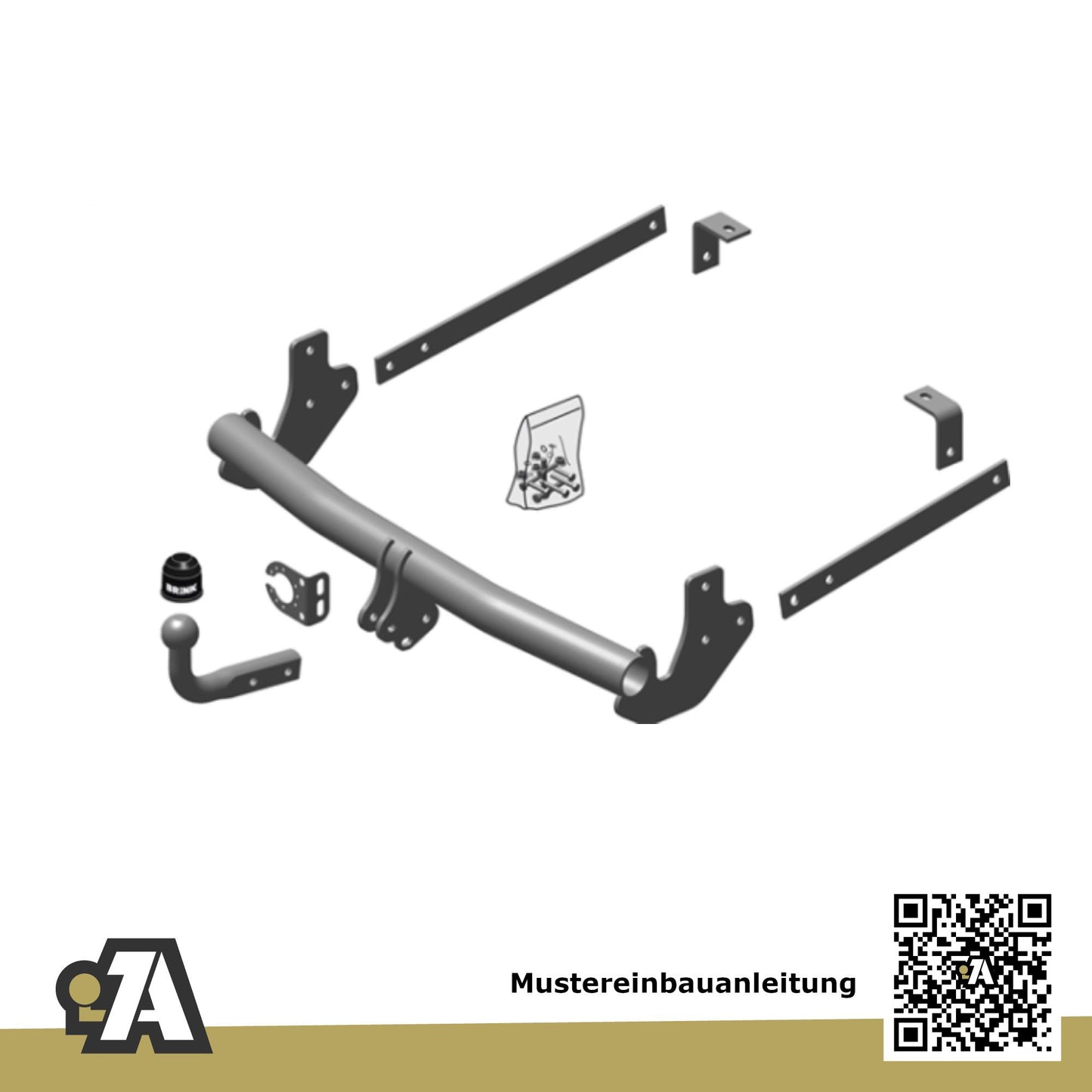 Toyota Proace Bus / Kasten 04.2013-01.2016 MDX_ BRiNK Anhängerkupplung mit JAEGER Elektrosatz