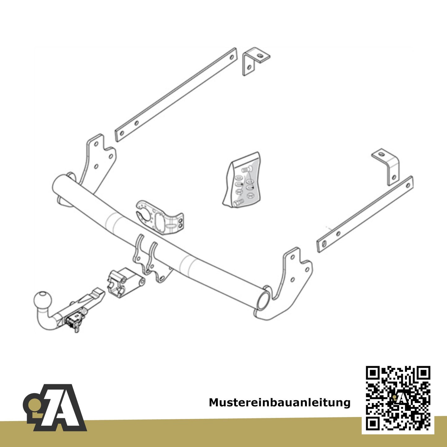 Toyota Proace Bus / Kasten 04.2013-01.2016 MDX_ BRiNK Anhängerkupplung mit JAEGER Elektrosatz