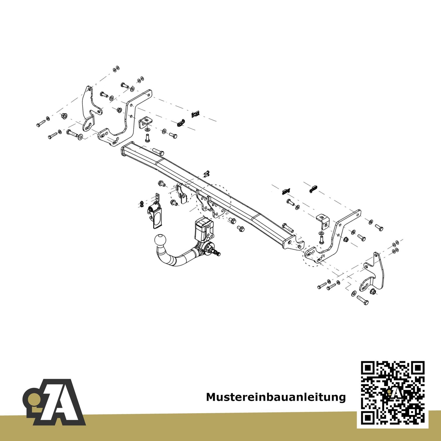 Alfa Junior 5-Türer (SUV) ab 09.2024 FH1 BRiNK Anhängerkupplung mit JAEGER Elektrosatz