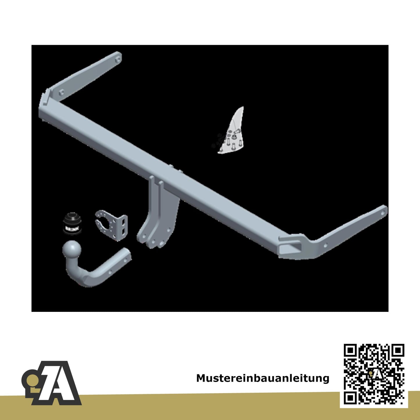 Audi A3 3-Türer (Fließheck) 08.2012-06.2016 8V1 BRiNK Anhängerkupplung mit JAEGER Elektrosatz
