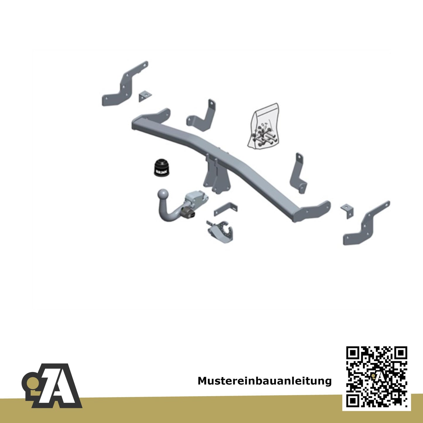 Citroen C3 Aircross 5-Türer (SUV) 11.2017-05.2021 2R_/2C_ BRiNK Anhängerkupplung mit JAEGER Elektrosatz