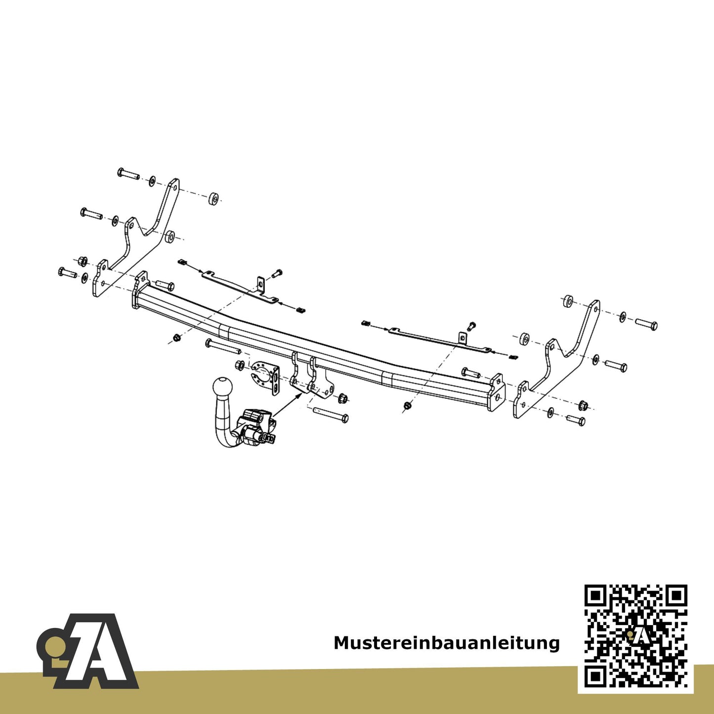Dacia Sandero 5-Türer (Fließheck) ab 01.2021 - BRiNK Anhängerkupplung mit JAEGER Elektrosatz
