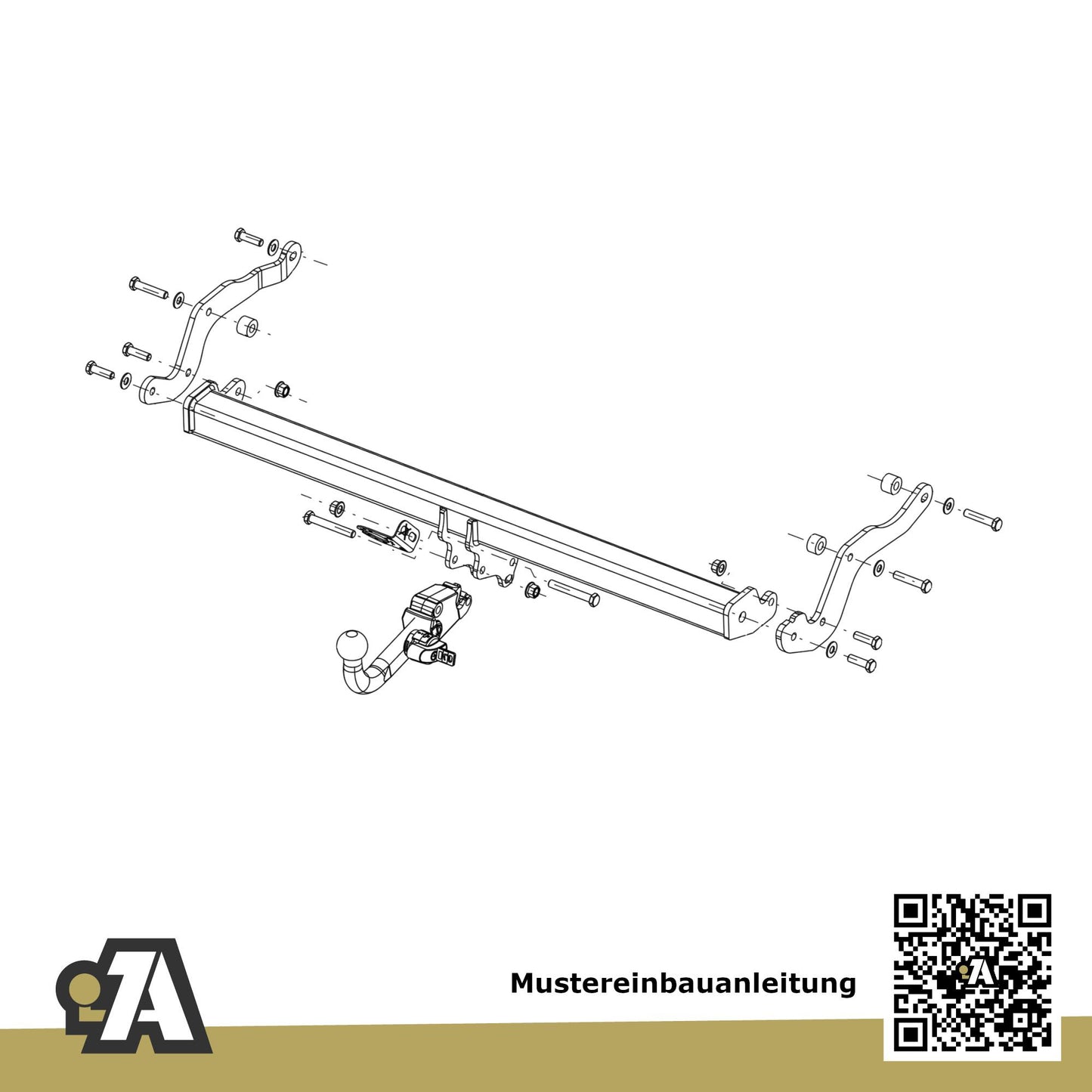 Dacia Duster III 5-Türer (Geländewagen) ab 06.2024 P1310 / PYM_ / PYN_ BRiNK Anhängerkupplung mit JAEGER Elektrosatz