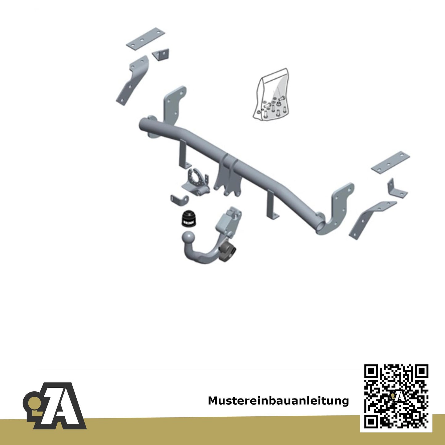 Citroen C4 Aircross 5-Türer (SUV) 05.2012-12.2017 B_ BRiNK Anhängerkupplung mit JAEGER Elektrosatz
