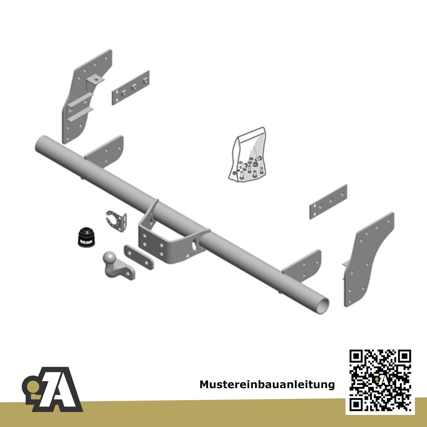 Fiat Fullback Pick-up 01.2016-07.2020 502 / 503 BRiNK Anhängerkupplung mit JAEGER Elektrosatz