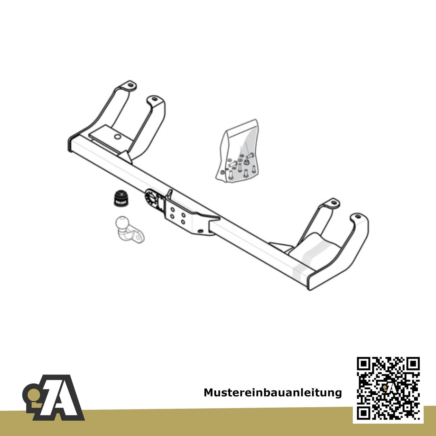 Citroen Jumper Bus / Kasten 02.2002-05.2006 244 BRiNK Anhängerkupplung mit JAEGER Elektrosatz