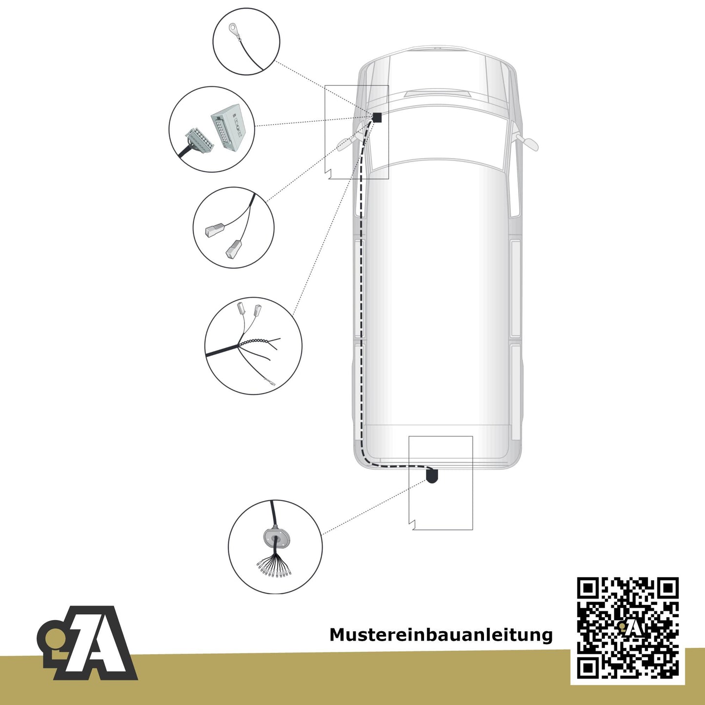 Renault Trafic Bus / Kasten ab 03.2021 JG / FG BRiNK Anhängerkupplung mit JAEGER Elektrosatz
