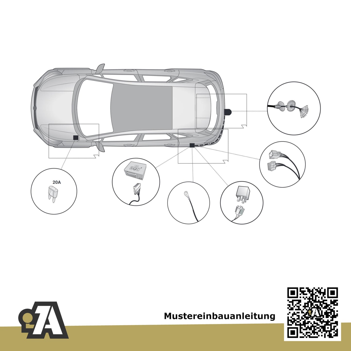 Renault Symbioz 5-Türer (SUV) ab 09.2024 - BRiNK Anhängerkupplung mit JAEGER Elektrosatz