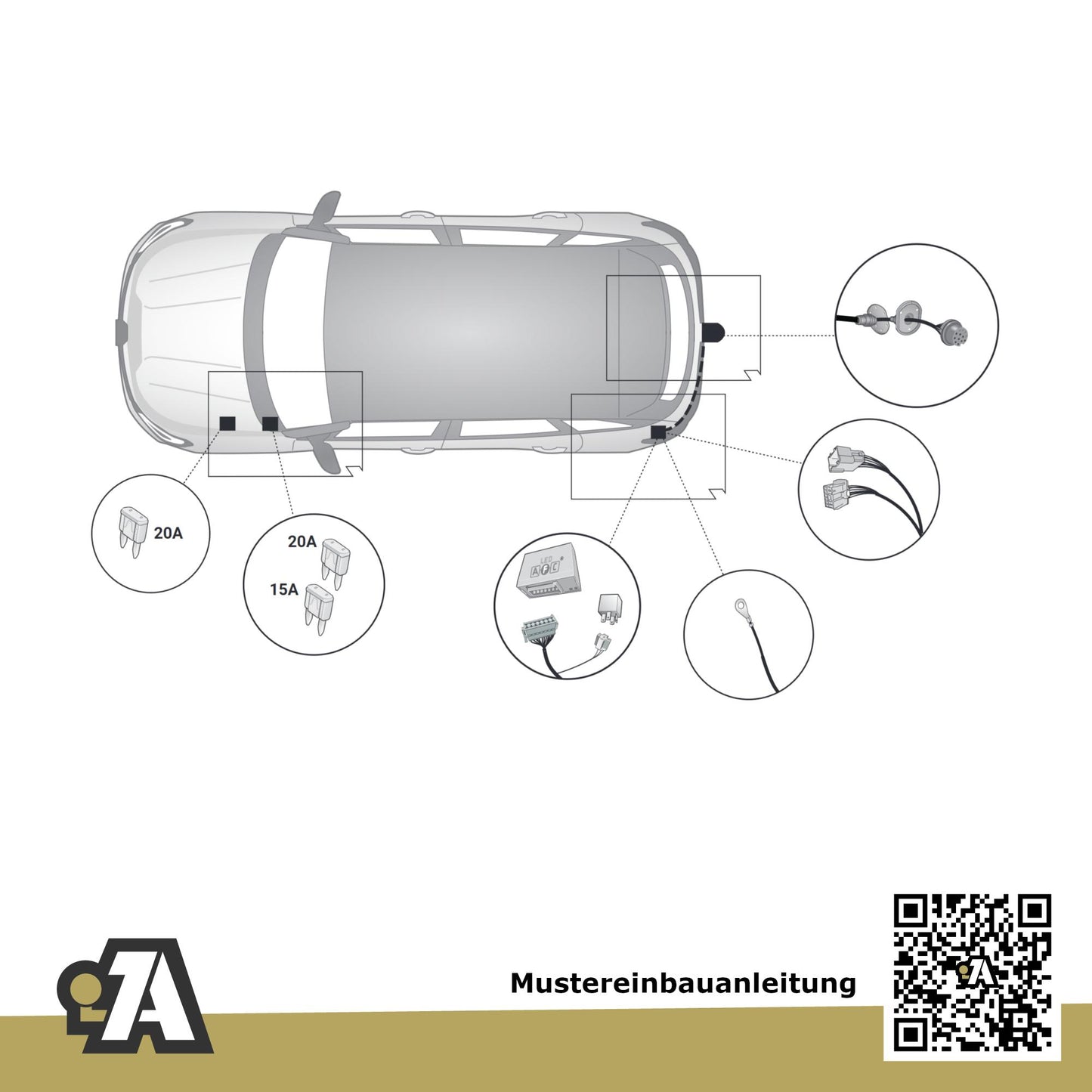 Renault Rafale 5-Türer (SUV) ab 05.2024 DHN BRiNK Anhängerkupplung mit JAEGER Elektrosatz