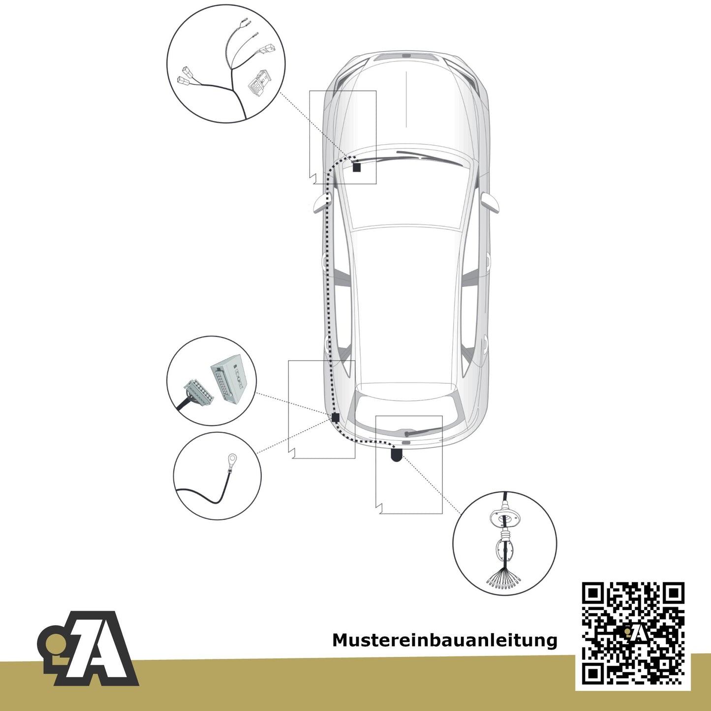 Seat Arona 5-Türer (SUV) ab 11.2017 KJ7 BRiNK Anhängerkupplung mit JAEGER Elektrosatz