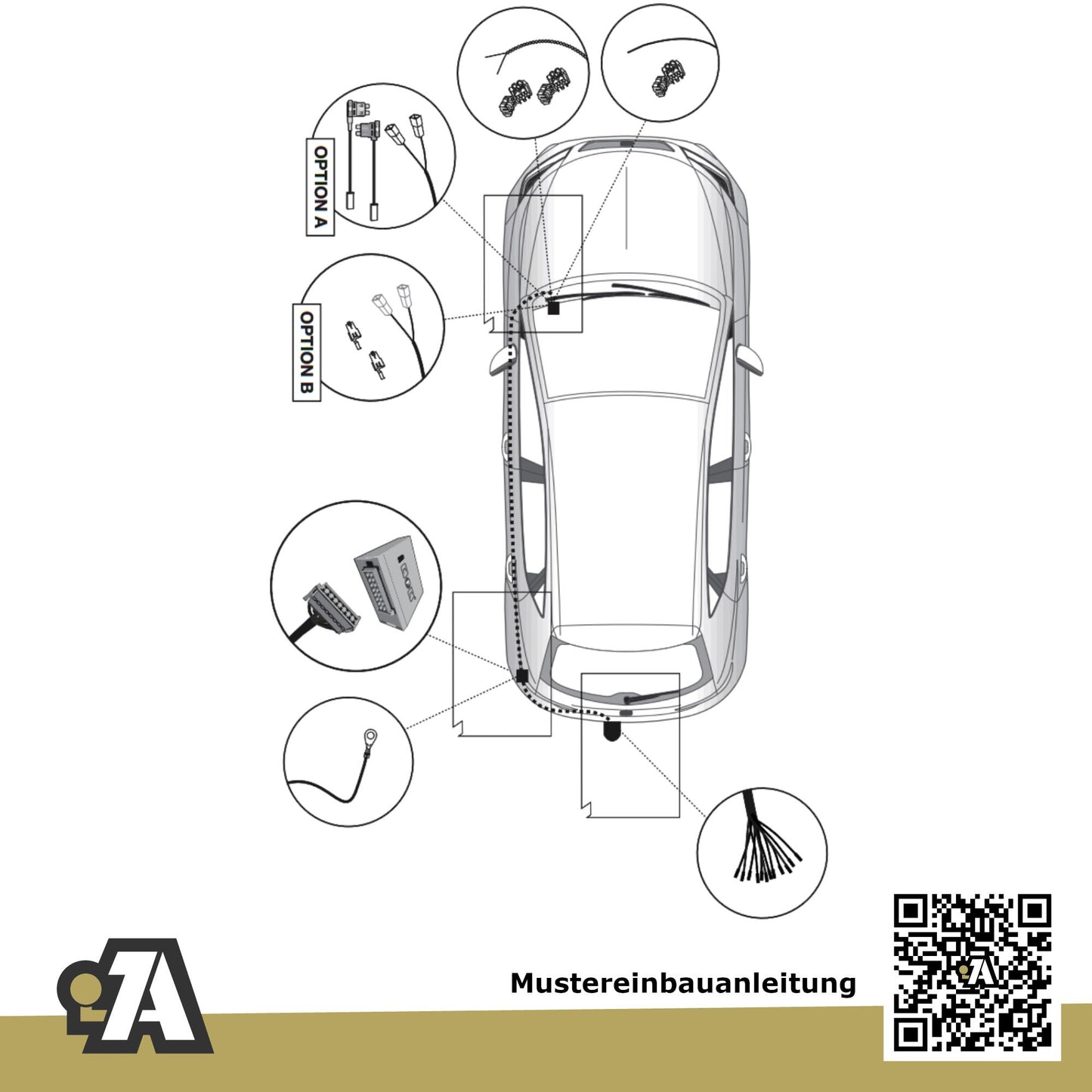 Seat Leon ST 5-Türer (Kombi) 10.2013-12-2016 5F8 BRiNK Anhängerkupplung mit JAEGER Elektrosatz