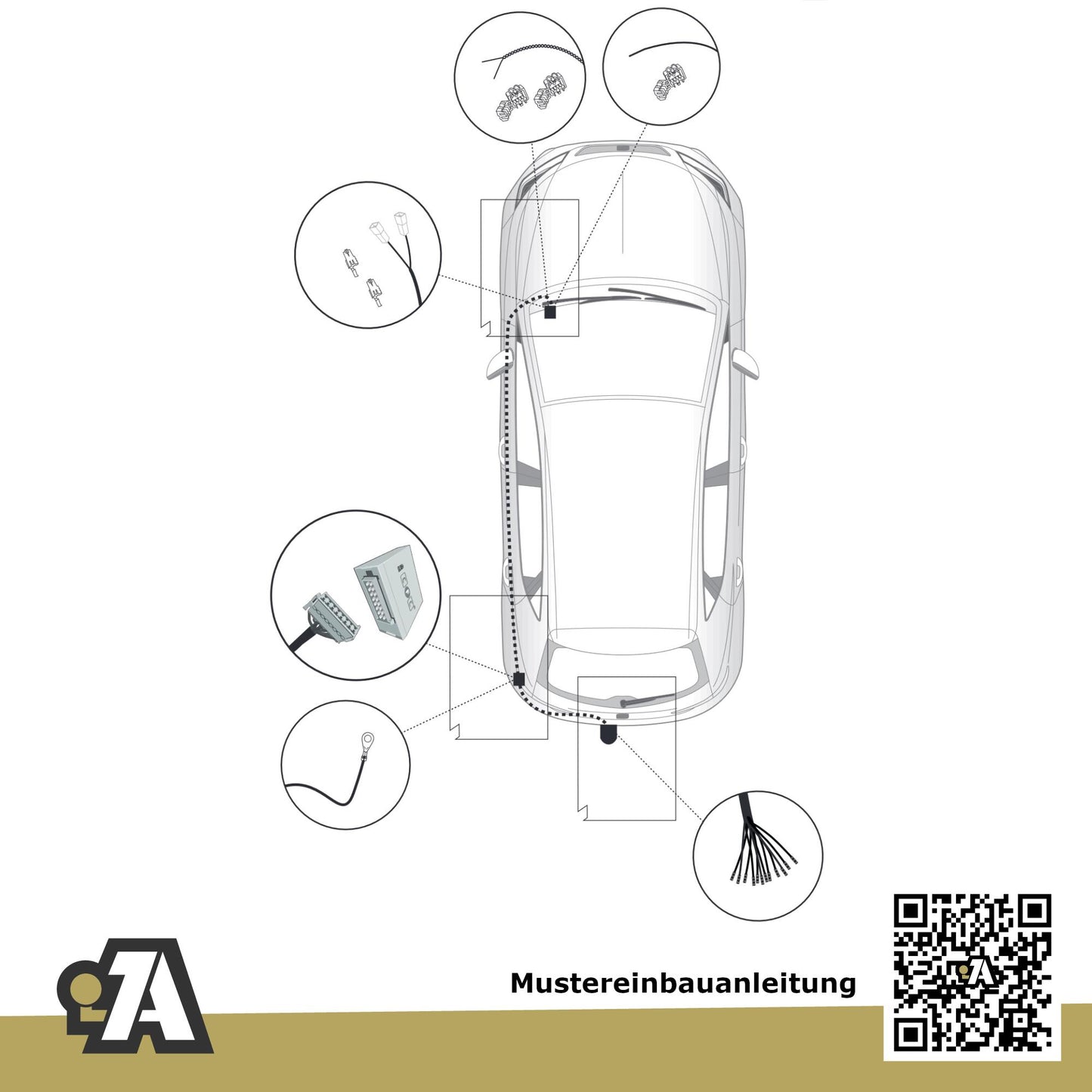 Seat Ibiza ST 5-Türer (Kombi) 08.2015-05.2017 6P8 BRiNK Anhängerkupplung mit JAEGER Elektrosatz