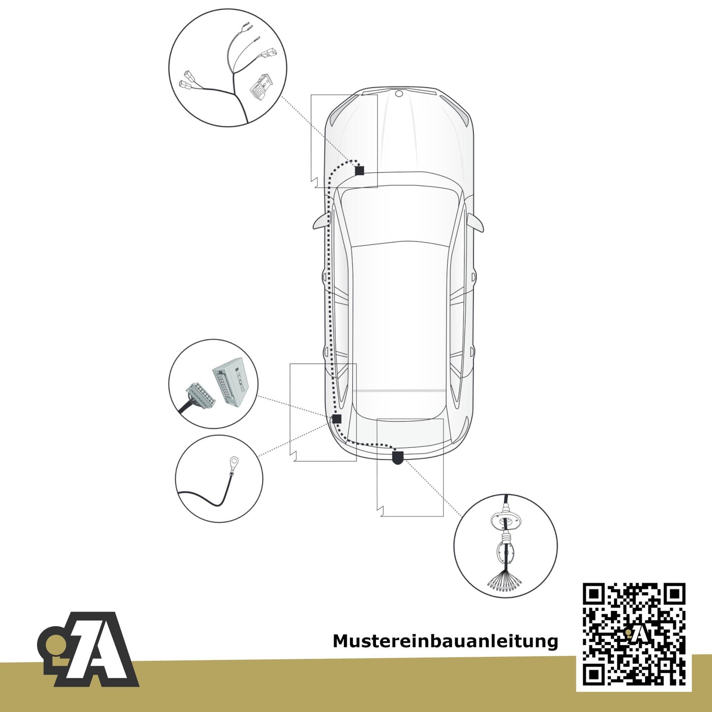 Skoda Scala 5-Türer (Kombilimousine) ab 04.2019 NW1 BRiNK Anhängerkupplung mit JAEGER Elektrosatz