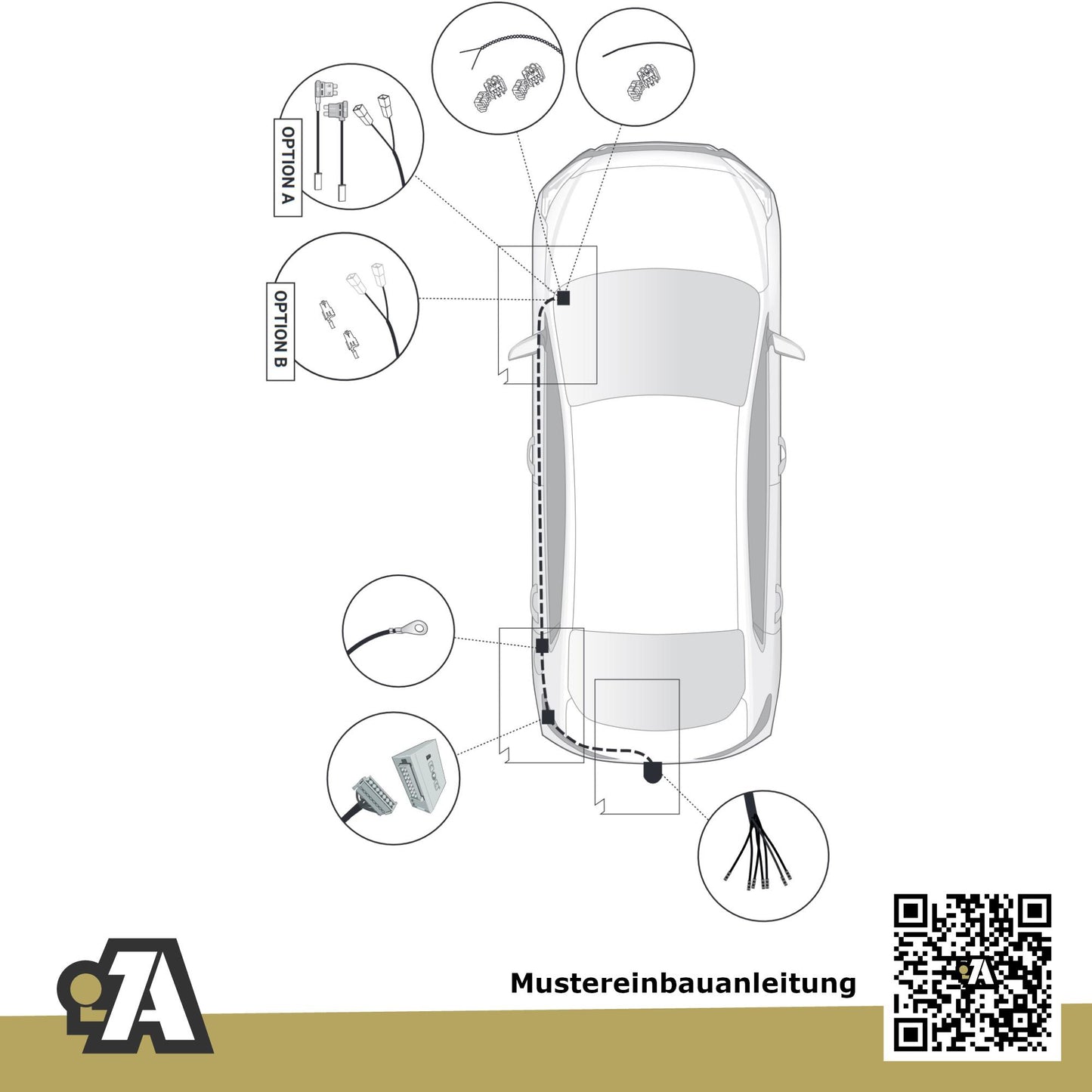 Skoda Enyaq 5-Türer (SUV) ab 04.2021 5AC / 5AZ BRiNK Anhängerkupplung mit JAEGER Elektrosatz