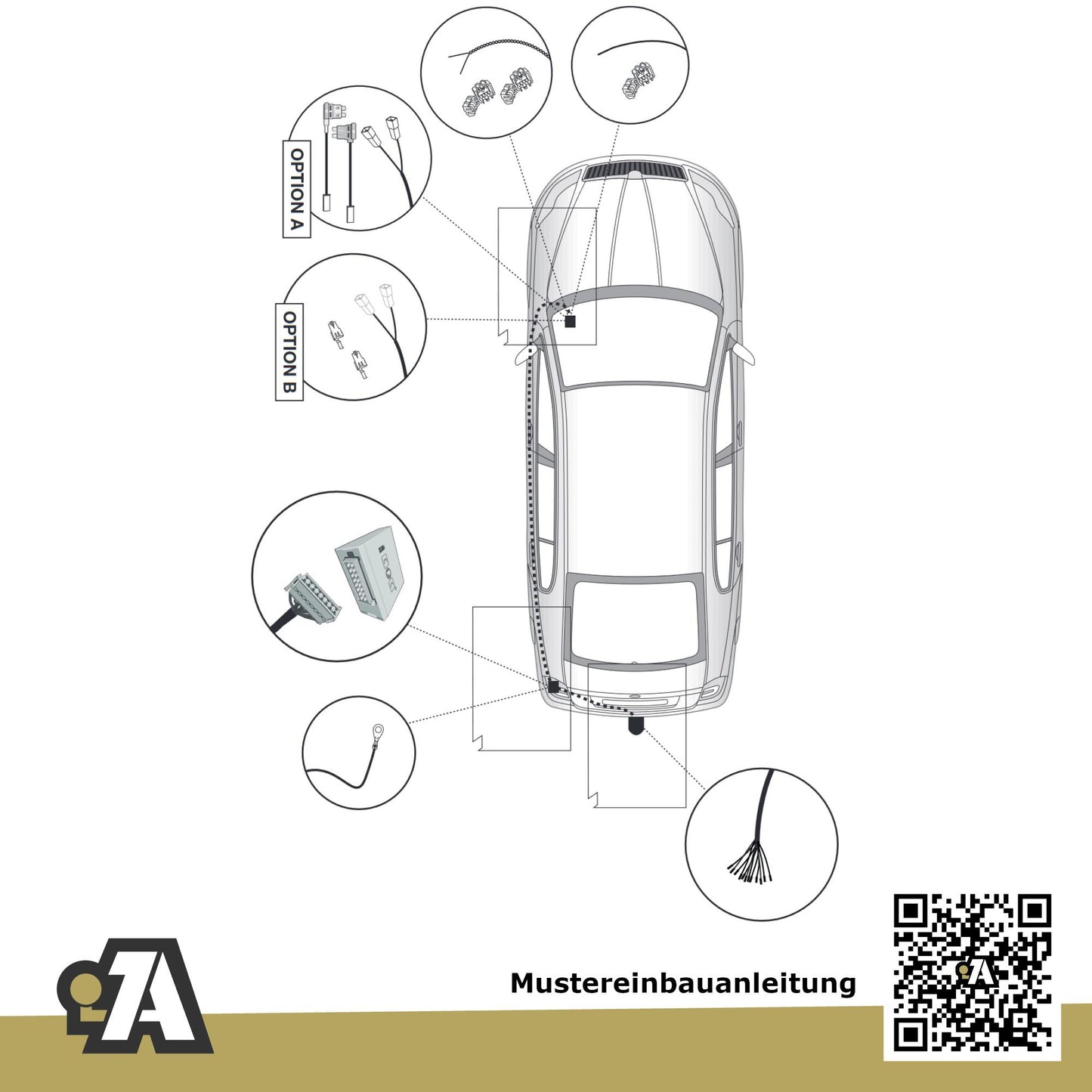 Skoda Superb 4/5-Türer (Limo & Kombi) ab 06.2015 3V BRiNK Anhängerkupplung mit JAEGER Elektrosatz
