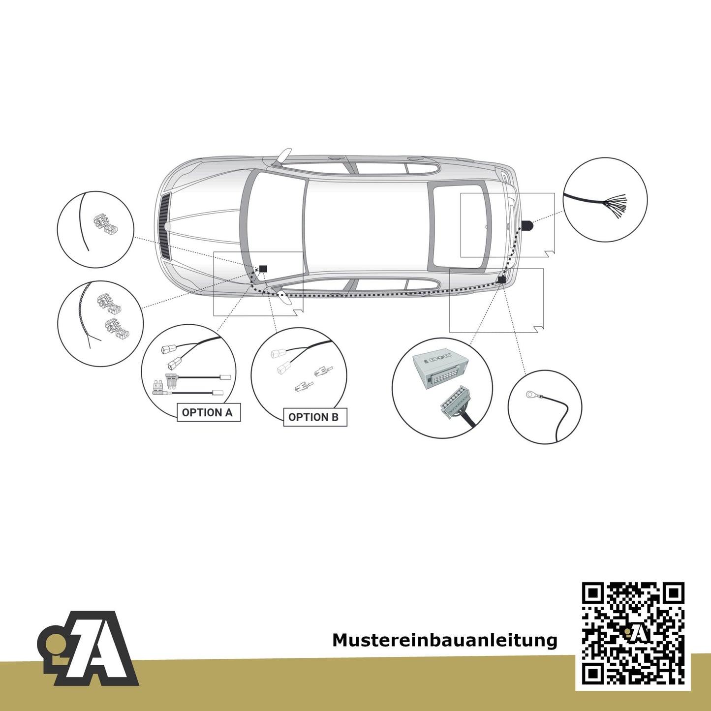 Skoda Superb 4/5-Türer (Limo & Kombi) ab 04.2024 NZ3 / NZ5 BRiNK Anhängerkupplung mit JAEGER Elektrosatz