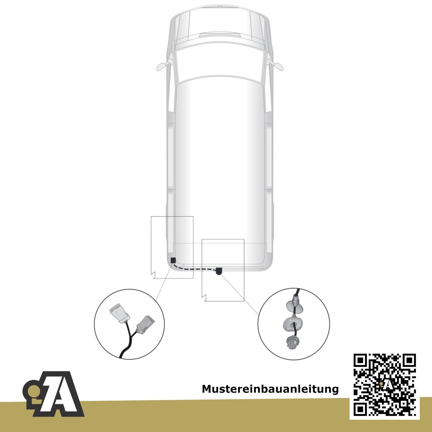 Toyota Proace Bus / Kasten ab 02.2016 MDZ / MPY BRiNK Anhängerkupplung mit JAEGER Elektrosatz