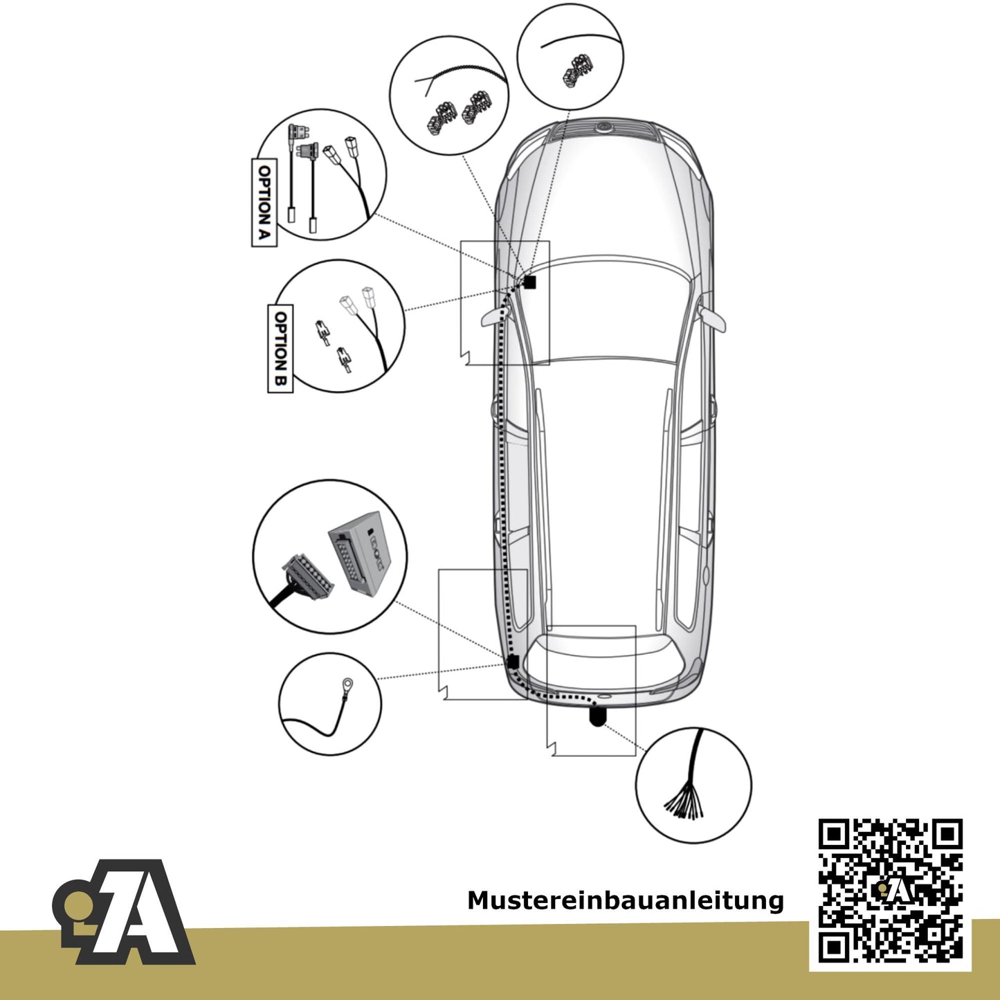VW Passat B8 4/5-Türer (Limo & Kombi) 11.2014-11.2023 3G_ / CB_ BRiNK Anhängerkupplung mit JAEGER Elektrosatz
