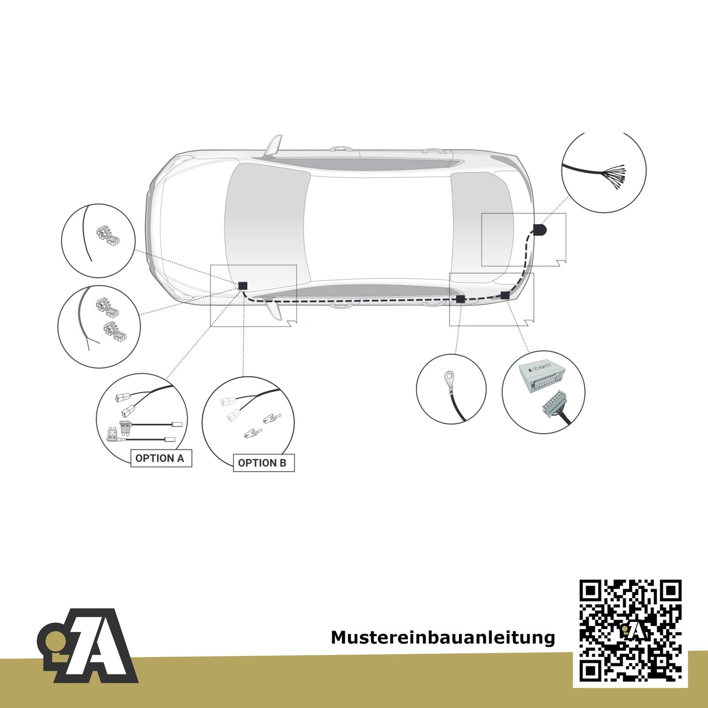VW Tiguan III 5-Türer (SUV) ab 03.2024 CT1 BRiNK Anhängerkupplung mit JAEGER Elektrosatz