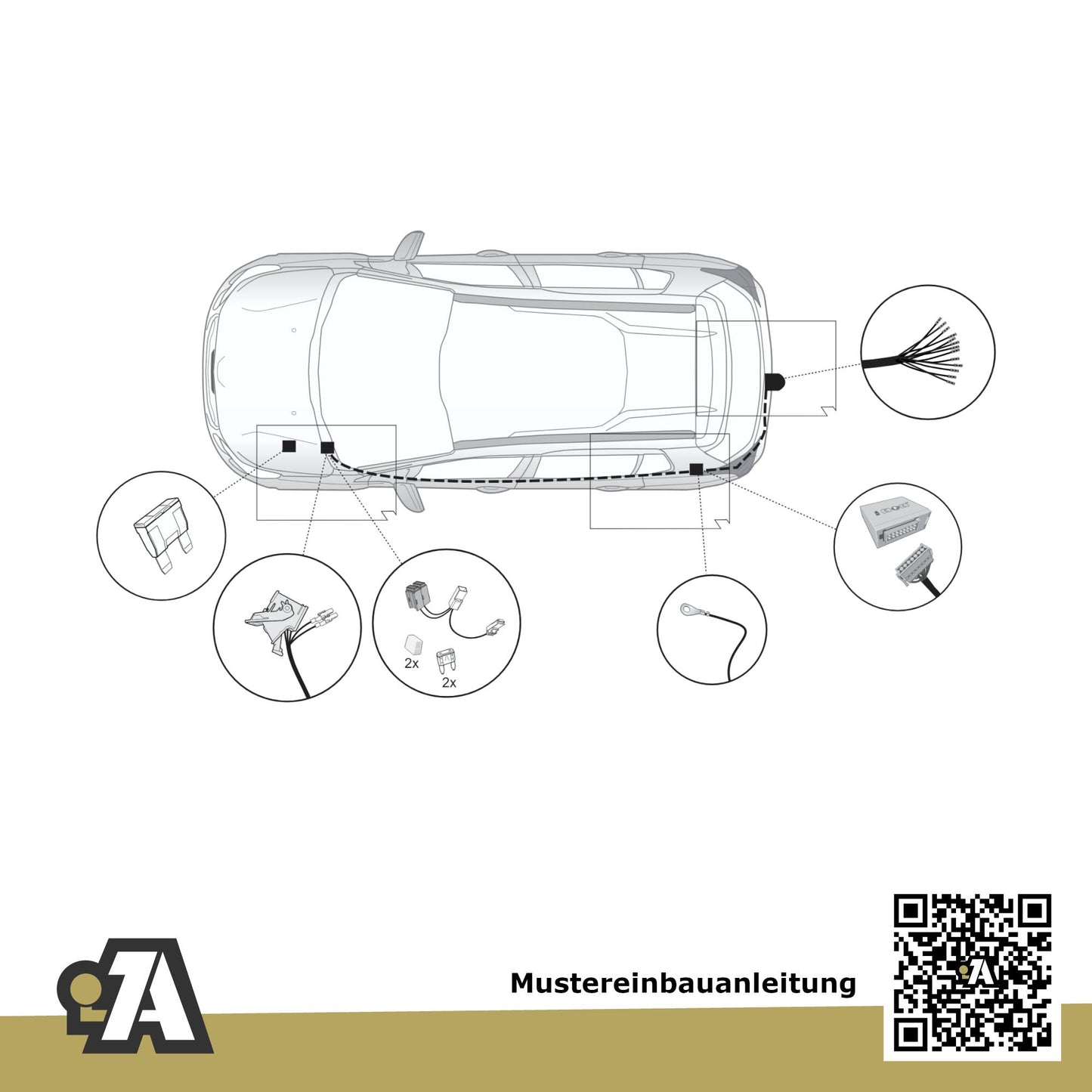 Citroen C3 5-Türer (Fließheck) 12.2016-05.2024 SX ORIS Anhängerkupplung mit JAEGER Elektrosatz