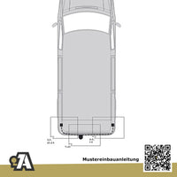 Renault Trafic Bus / Kasten 05.2001-08.2006 JL / FL ORIS Anhängerkupplung mit JAEGER Elektrosatz