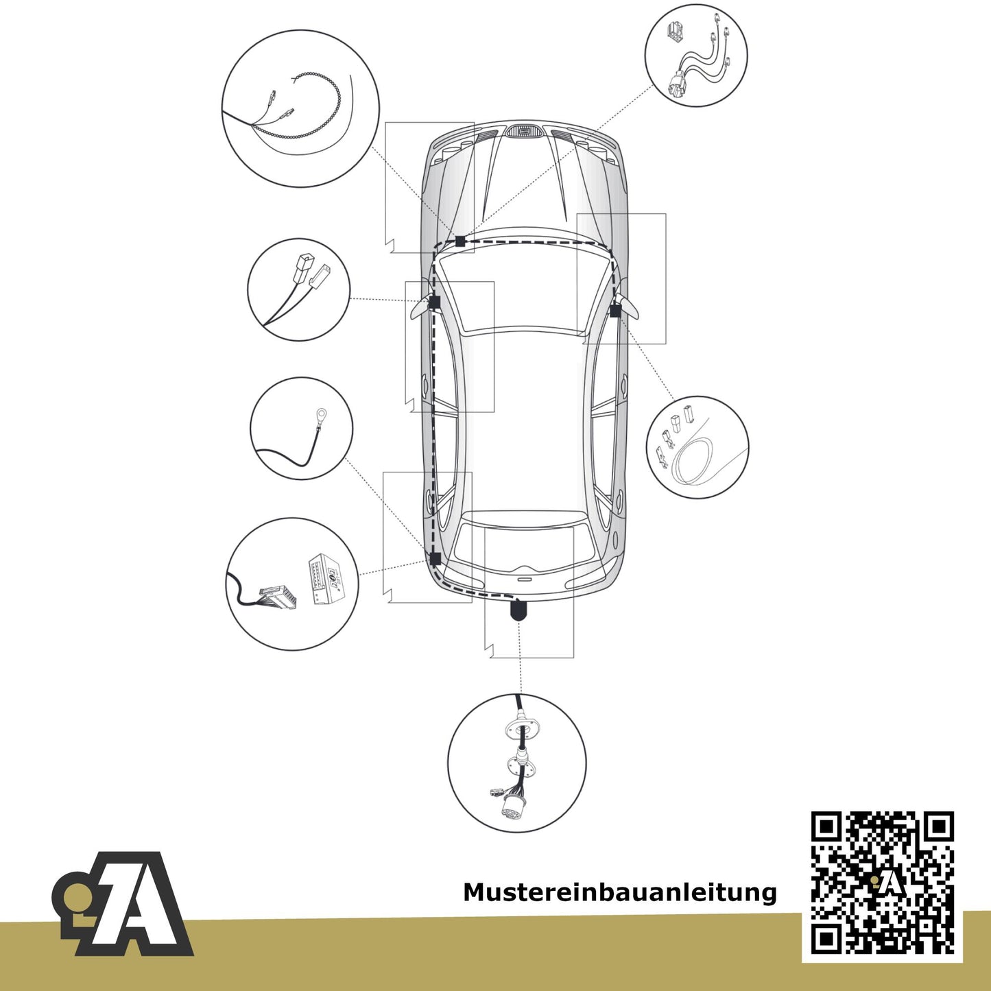 Seat Ibiza 3/5-Türer (Fließheck) 07.2008-07.2015 6J1 / 6J5 ORIS Anhängerkupplung mit JAEGER Elektrosatz