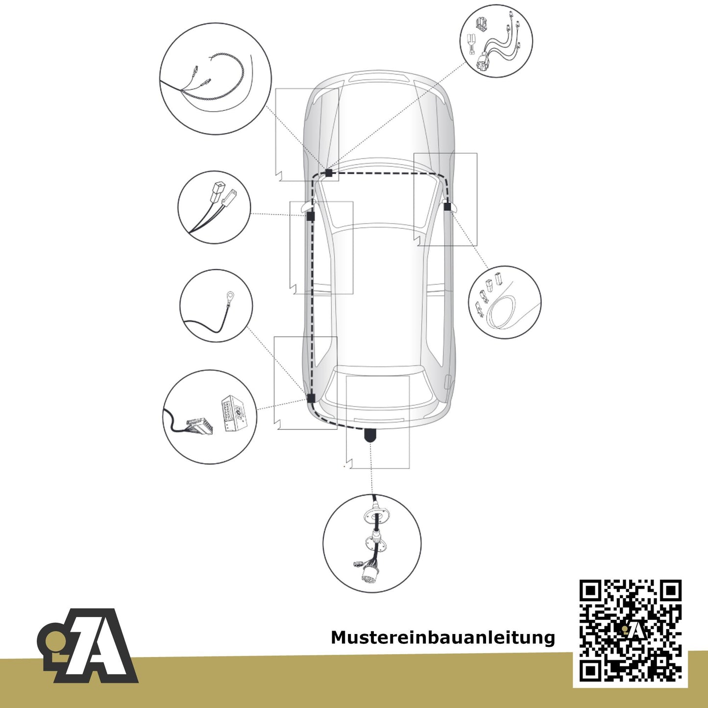 VW Polo V 3/5-Türer (Fließheck) 07.2009-04.2014 6R ORIS Anhängerkupplung mit JAEGER Elektrosatz