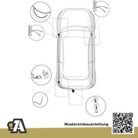 Audi A1 3-Türer (Fließheck) 08.2010-10.2018 8X1 ORIS Anhängerkupplung mit JAEGER Elektrosatz