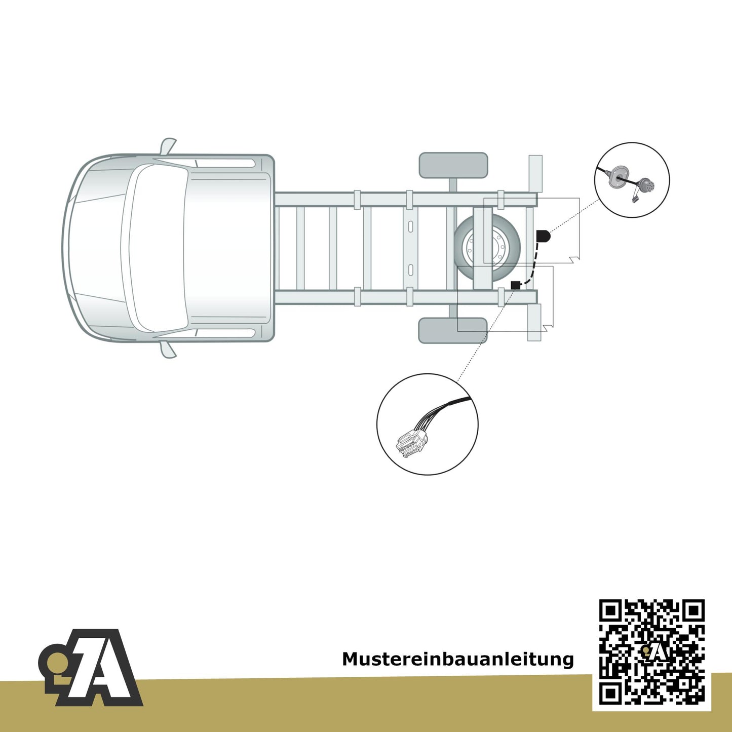 Renault Master Pritsche Einfachbereifung ab 06.2010 EV/HV/UV Westfalia-Automotive mit JAEGER Elektrosatz