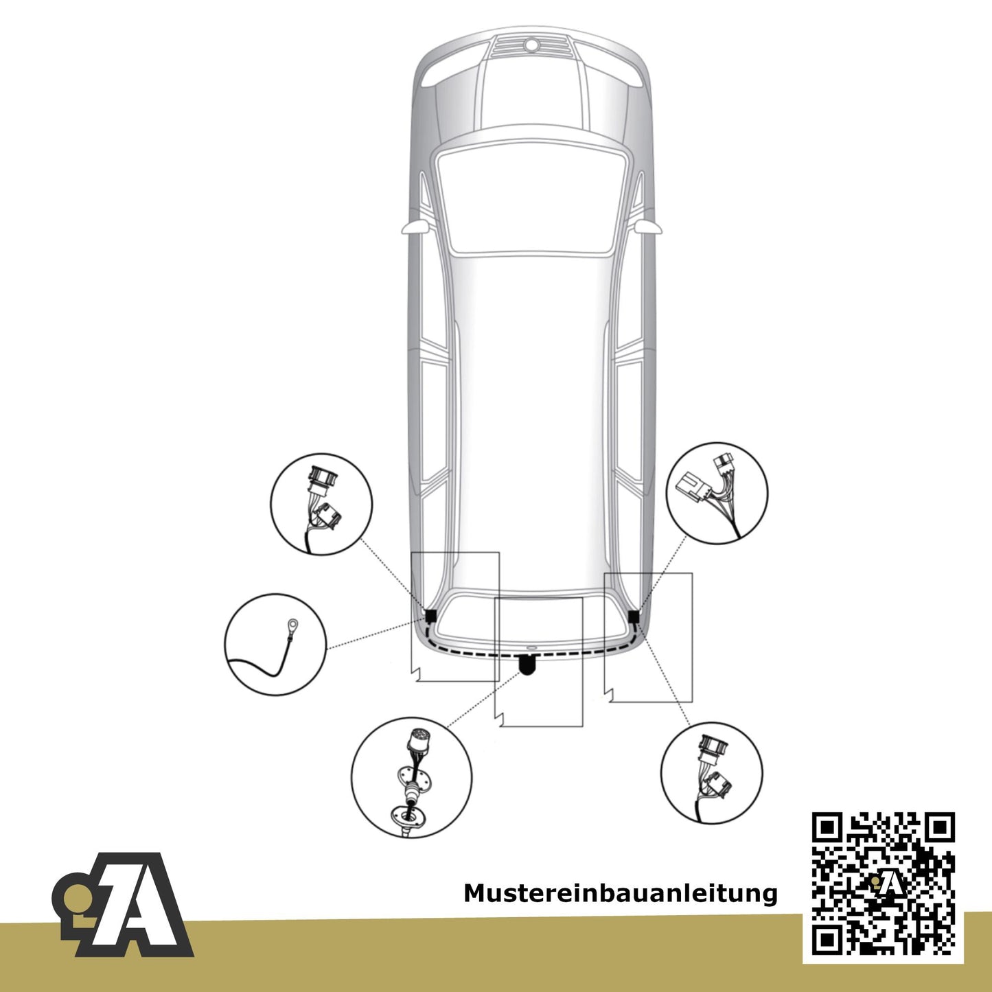 VW Sharan 5-Türer (Kompaktvan) 06.2000-08.2010 7M Westfalia-Automotive mit JAEGER Elektrosatz