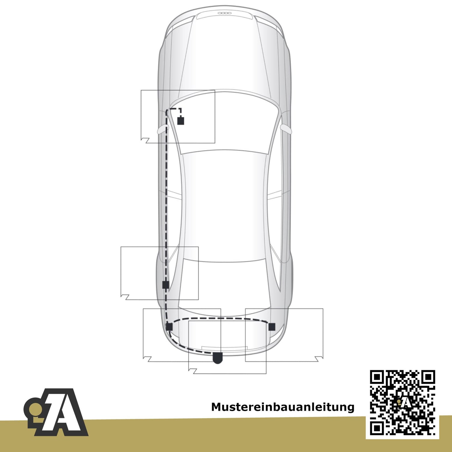 Audi A4 B7 5-Türer (Avant) 11.2004-03.2008 8ED BRiNK Anhängerkupplung mit JAEGER Elektrosatz