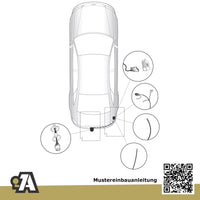 Audi A6 C6 4-Türer (Limousine) 04.2004-02.2011 4F2 BRiNK Anhängerkupplung mit JAEGER Elektrosatz